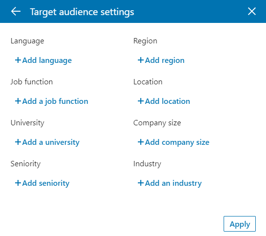 LinkedIn Company Page Toggle Post Target Audience